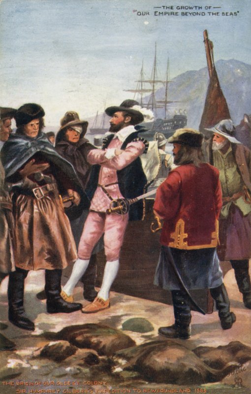 Sir Humphrey Gilberts ekspedition til Newfoundland, 1583 af English School