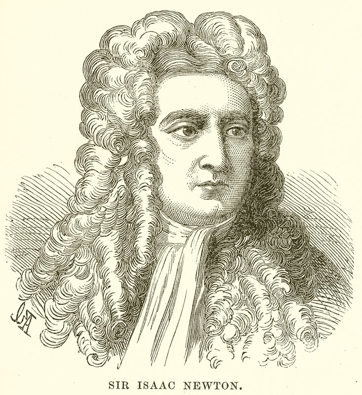 Sir Isaac Newton af English School