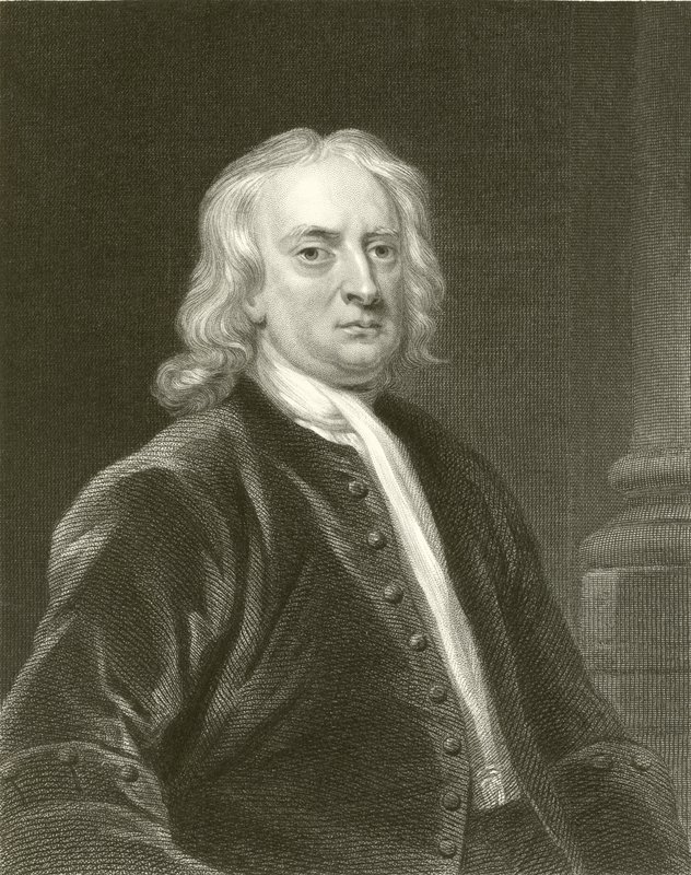 Sir Isaac Newton af English School