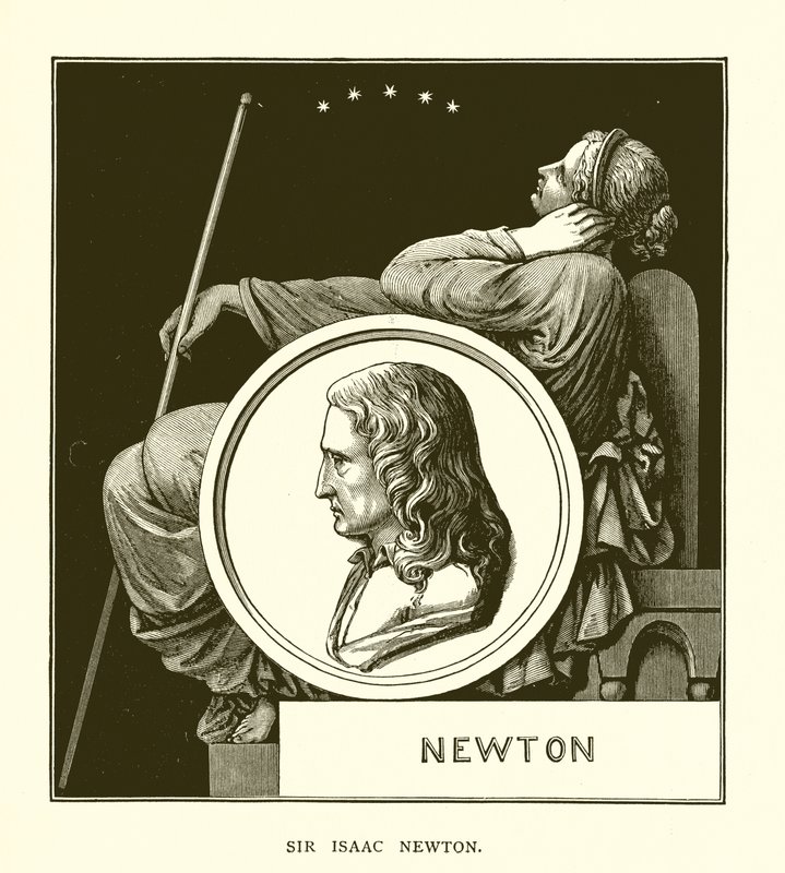 Sir Isaac Newton af English School