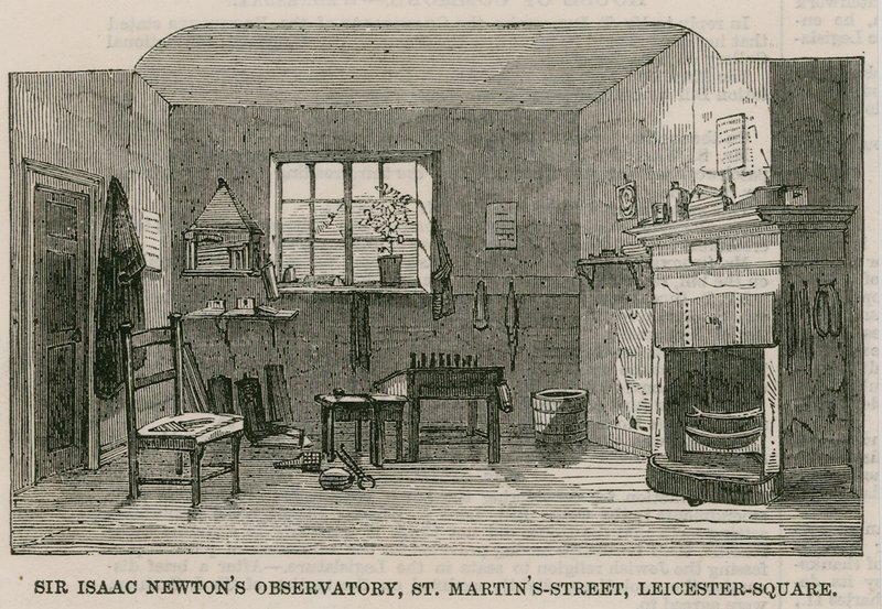 Sir Isaac Newtons Observatory, St Martins Street, Leicester Square London af English School