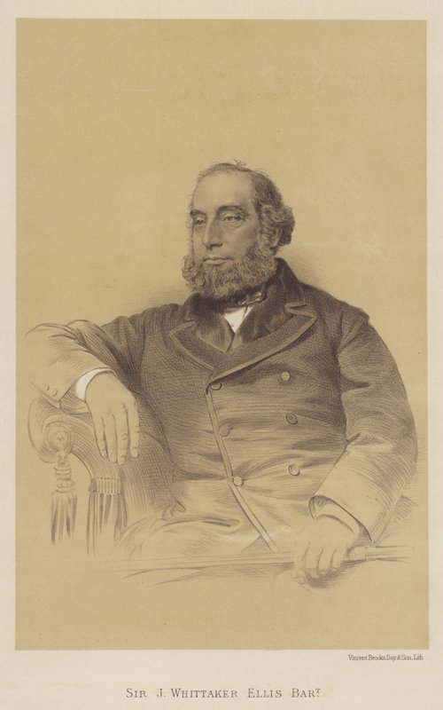 Sir J Whittaker Ellis, Baronet (litho) af English School