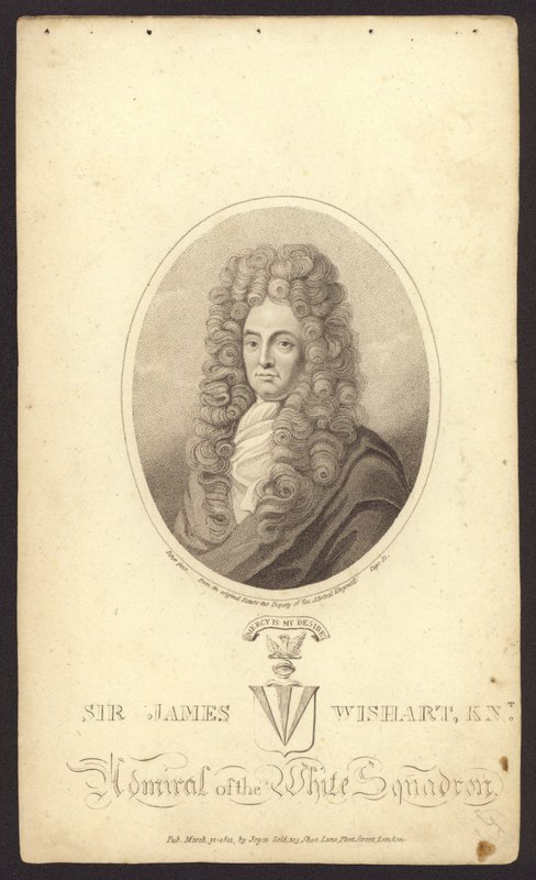 Sir James Wishart, britisk admiral (gravering) af English School