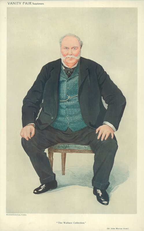 Sir John E A Murray Scott, The Wallace Collection, 14. april 1909, Vanity Fair tegnefilm af English School