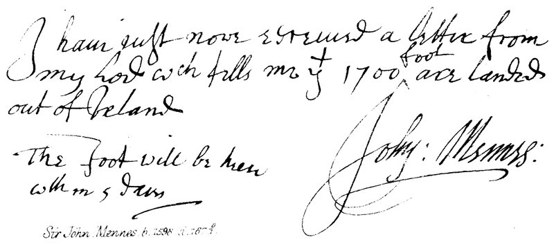 Sir John Mennes, f 1598, d 16701 af English School