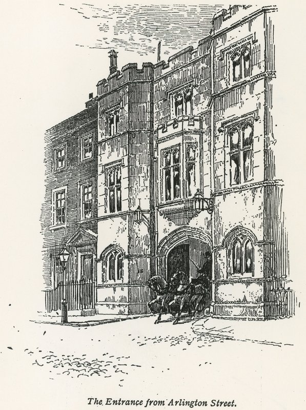 Sir John Penders House, indgangen fra Arlington Street, London af English School