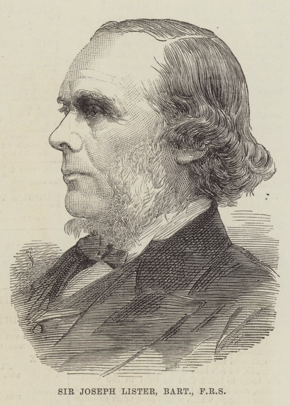 Sir Joseph Lister, Baronet, FRS (gravering) af English School