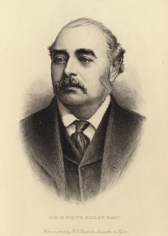 Sir M. White Ridley, Bart af English School