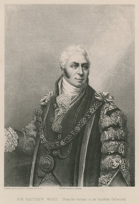 Sir Matthew Wood, overborgmester i London, 1809 af English School