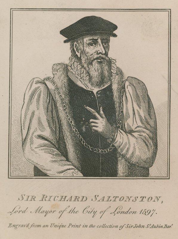 Sir Richard Saltonston, overborgmester i London 1597 af English School