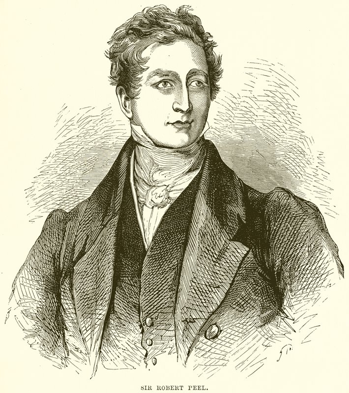 Sir Robert Peel af English School