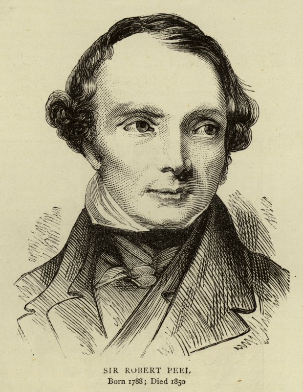 Sir Robert Peel af English School