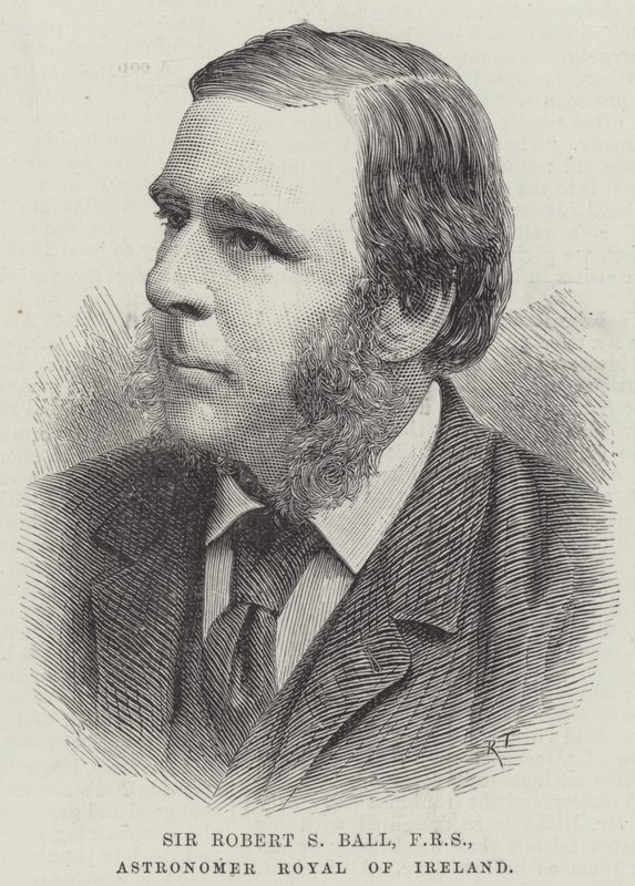 Sir Robert S Ball, FRS, Astronomer Royal of Ireland (gravering) af English School