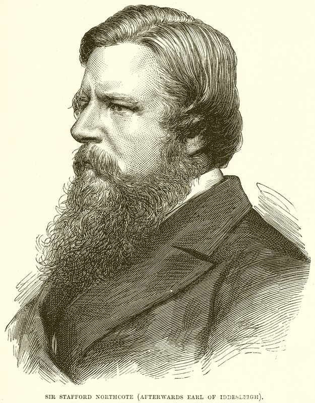 Sir Stafford Northcote (Derefter Earl of Iddesleigh) af English School