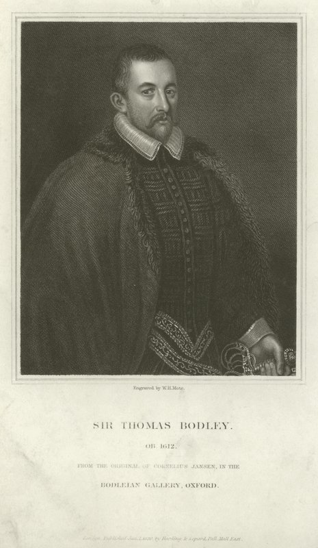 Sir Thomas Bodley, engelsk diplomat og lærd af English School