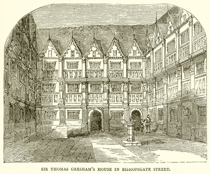 Sir Thomas Greshams hus i Bishopsgate Street af English School