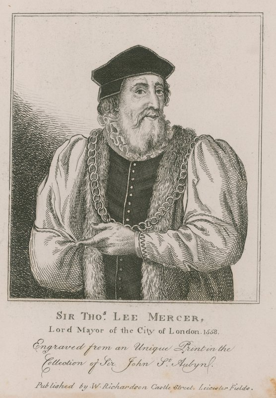 Sir Thomas Leigh, Mercer, overborgmester i London 1558 af English School