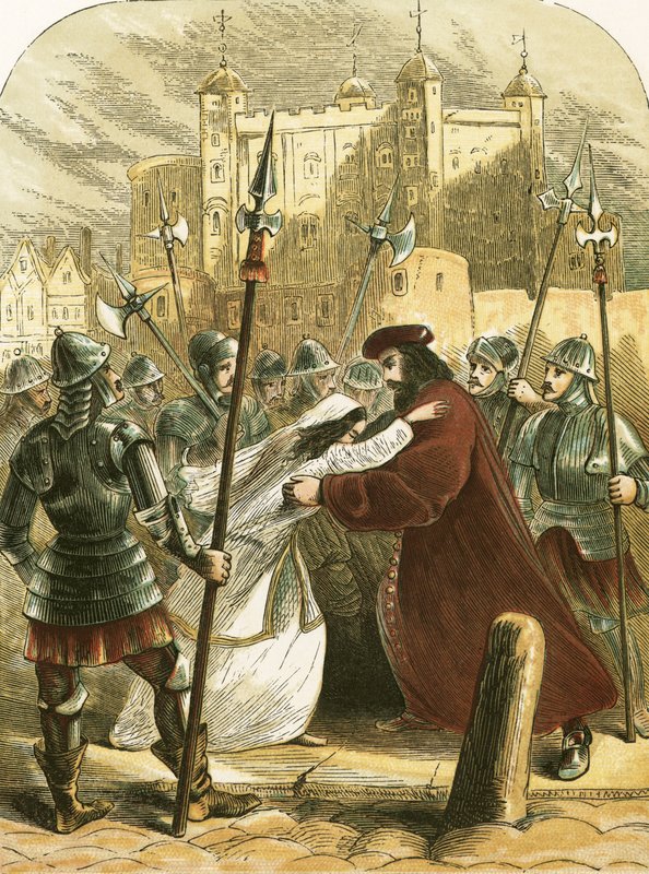 Sir Thomas More, på vej til henrettelse af English School