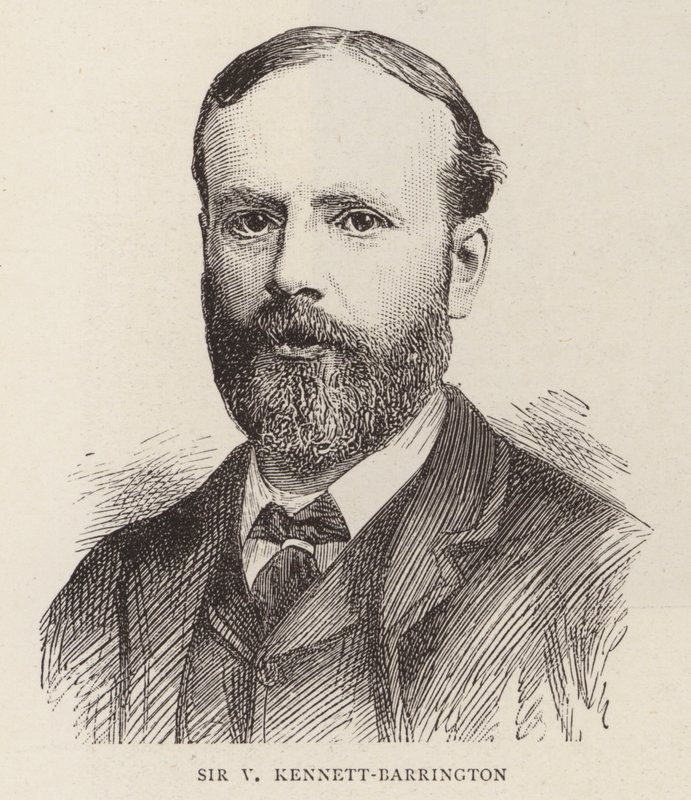 Sir V Kennett-Barrington (gravering) af English School