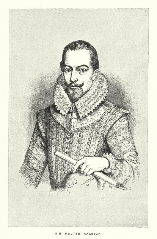 Sir Walter Raleigh (gravering) af English School