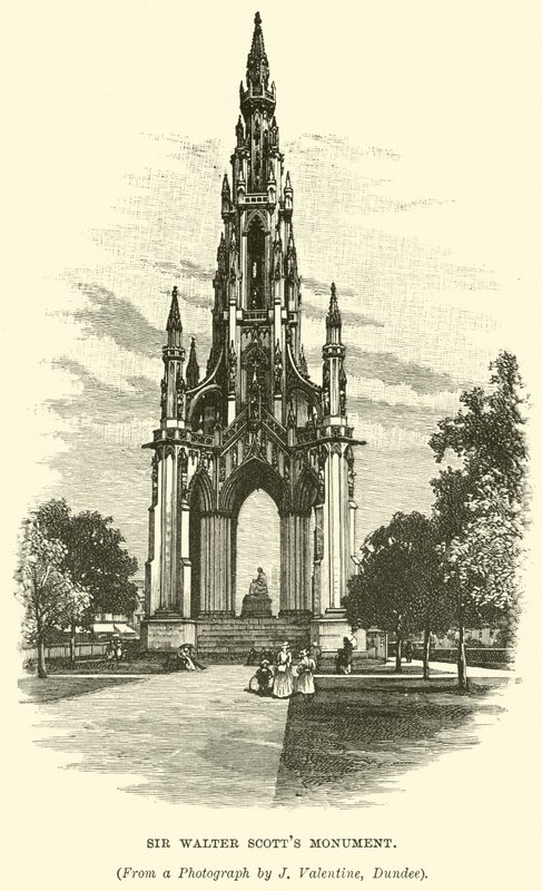 Sir Walter Scotts monument af English School
