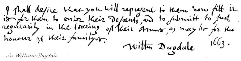 Sir William Dugdale af English School