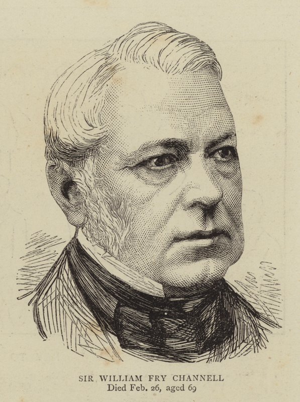 Sir William Fry Channell (kobberstik) af English School