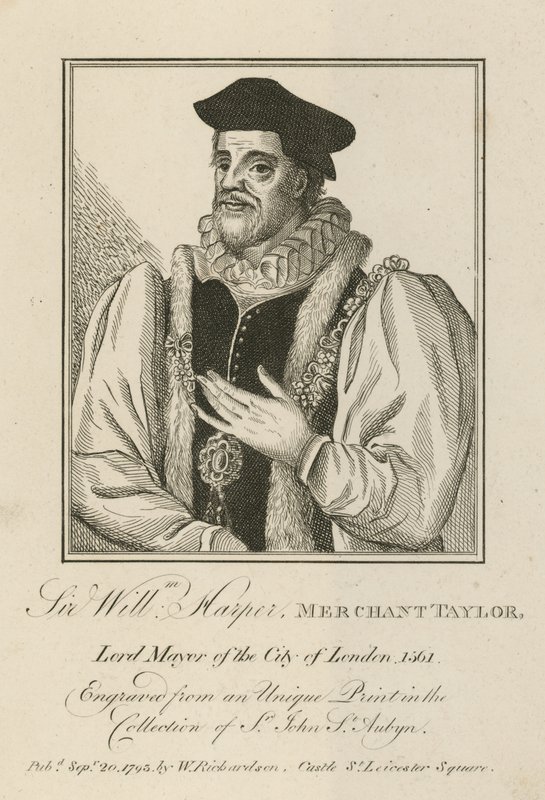 Sir William Harper, købmand Taylor, overborgmester i London af English School