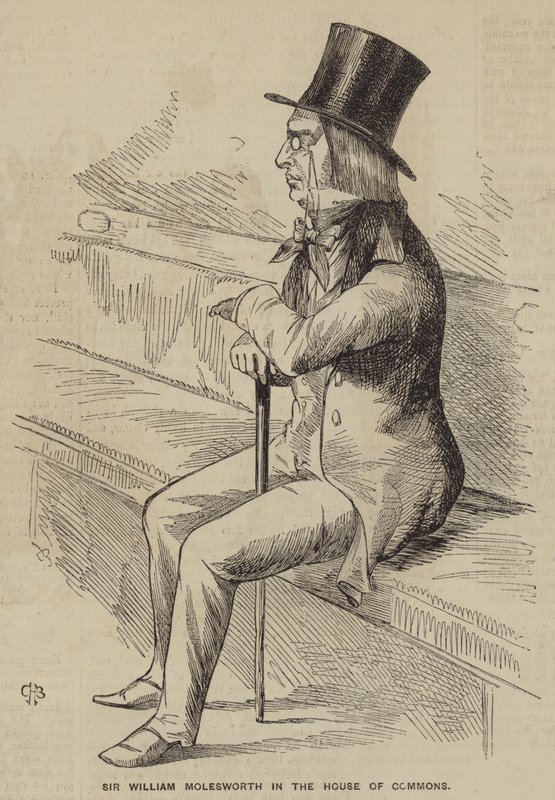 Sir William Molesworth i Underhuset (gravering) af English School