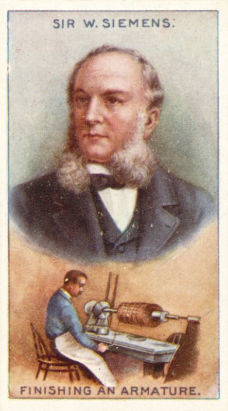 Sir William Siemens færdiggør en armatur af English School
