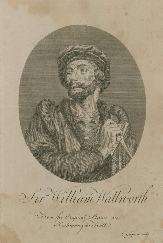 Sir William Wallworth, overborgmester i London, 1370 af English School