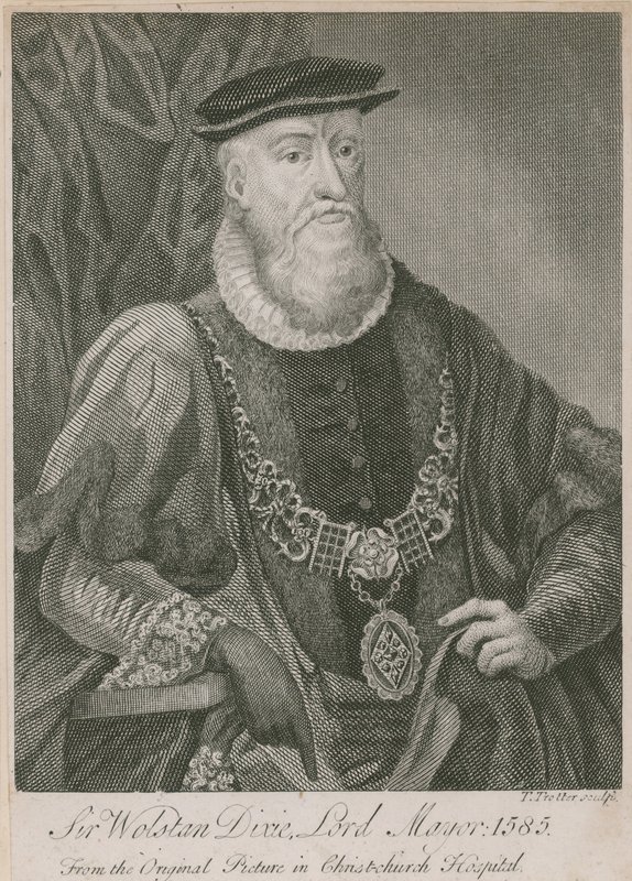 Sir Wolstan Dixie, overborgmester i London, 1585 af English School