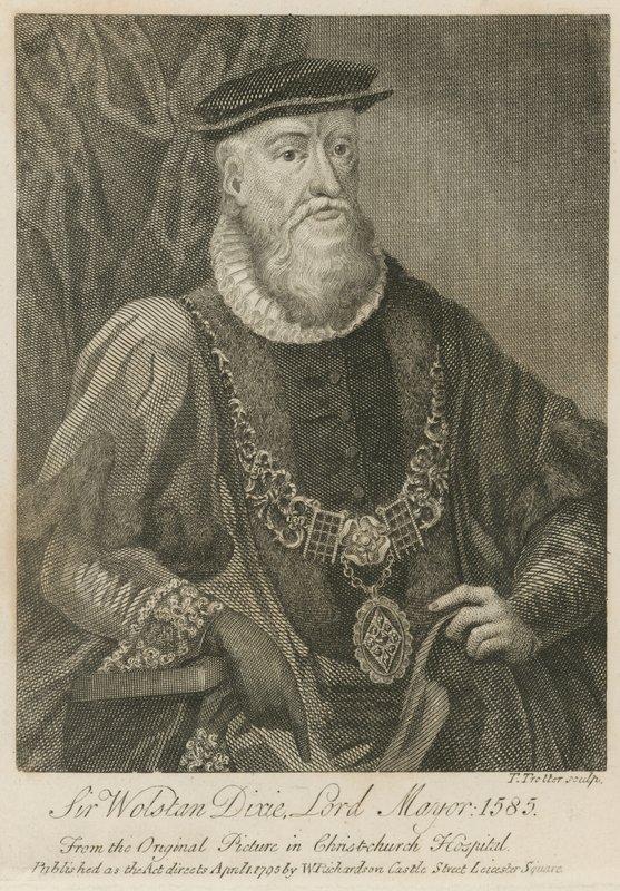 Sir Wolstan Dixie, overborgmester i London, 1586 af English School