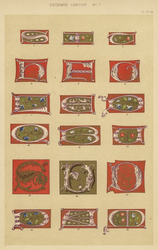 Det sekstende århundrede (chromolitho) af English School