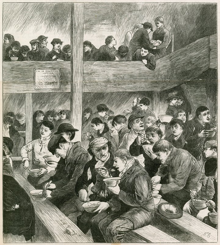 Skitse ved Ned Wrights Thieves Supper af English School
