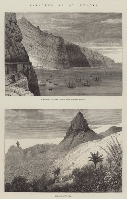 Skitser ved St. Helena (gravering) af English School