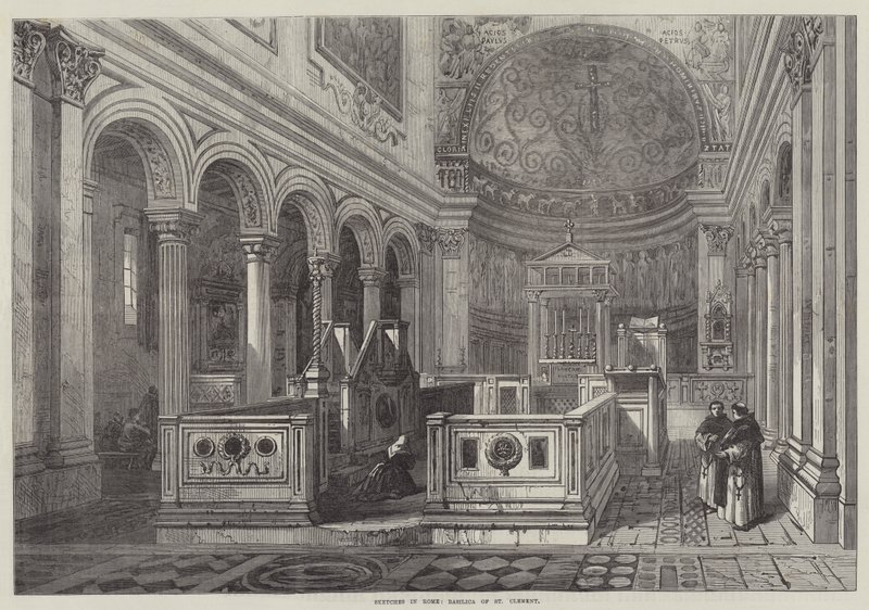 Skitser i Rom, Basilica of St Clement (gravering) af English School