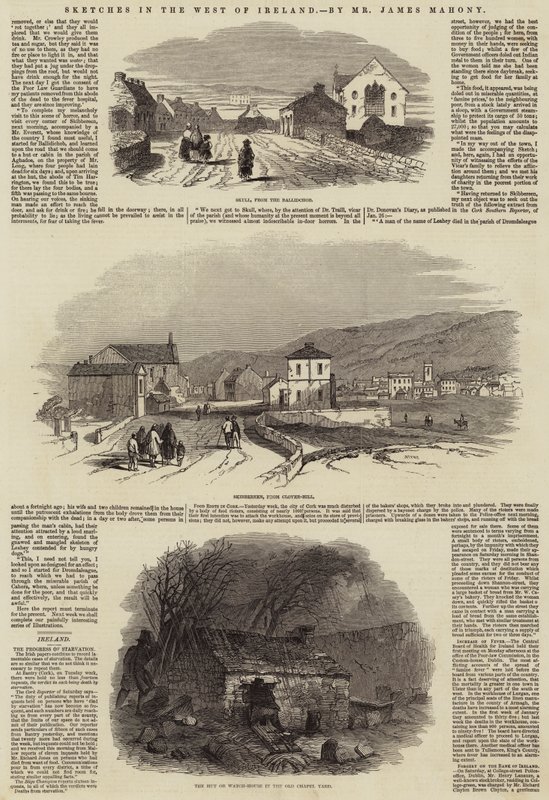 Skitser i det vestlige Irland (gravering) af English School