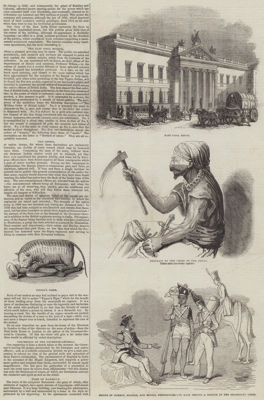 Skitser af Indien (gravering) af English School