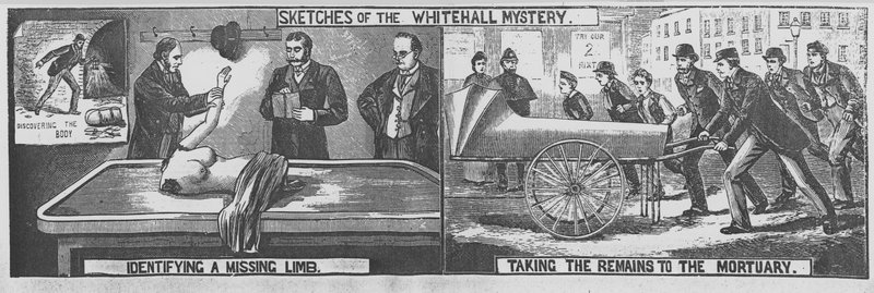 Skitser af Whitehall-mysteriet af English School