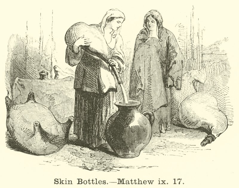 Skin Bottles, Matthew, ix, 17 af English School