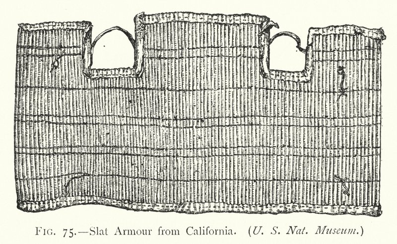 Slat Armor fra Californien (litho) af English School