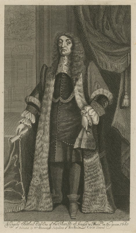 Slingsby Bethell, sherif i London og Middlesex i år 1680 af English School