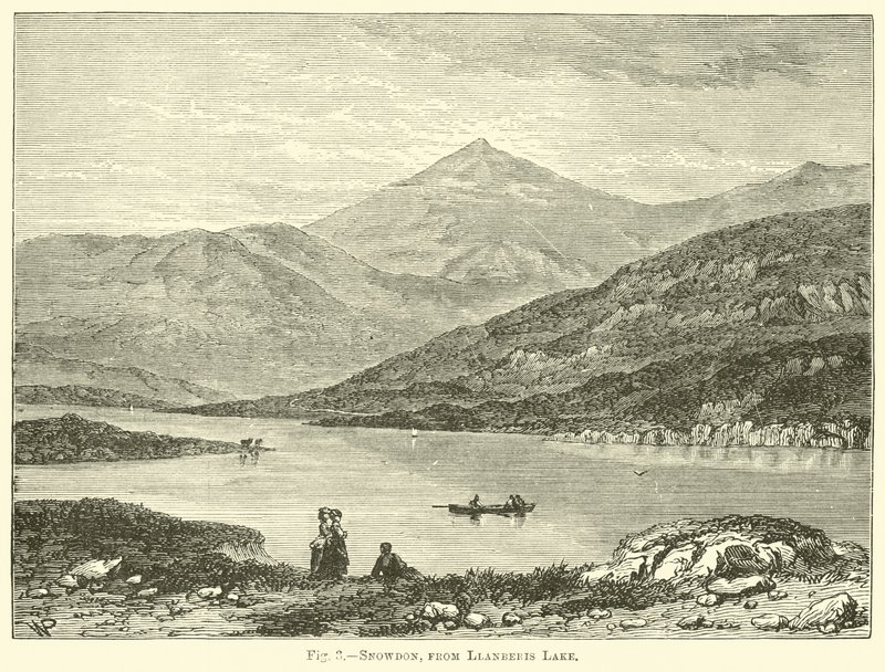 Snowdon, fra Llanberis Lake af English School