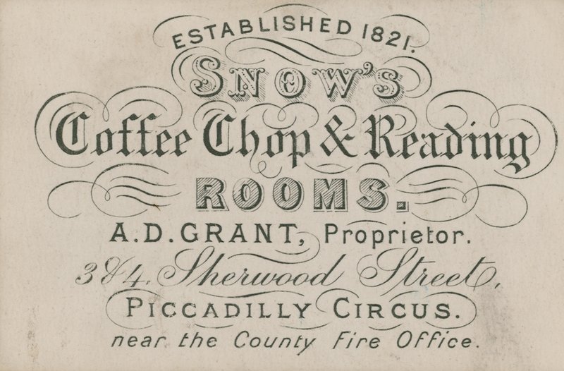Snows kaffebar og læsesale af English School