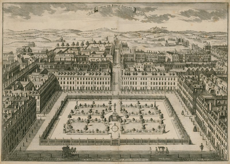 Soho Square eller Kings Square af English School