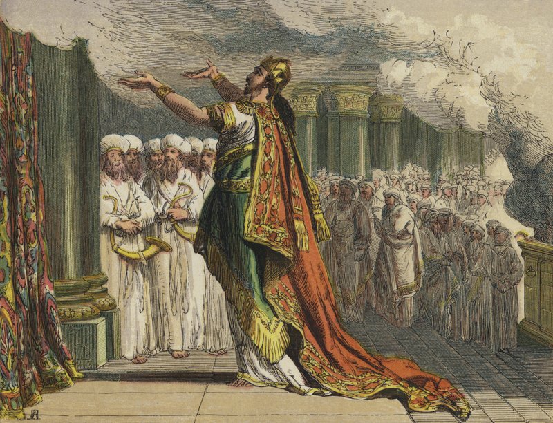 Salomon ved indvielsen af templet af English School