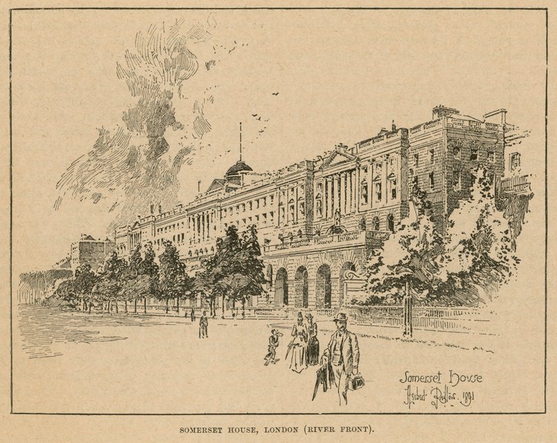 Somerset House, London (flodfront) af English School