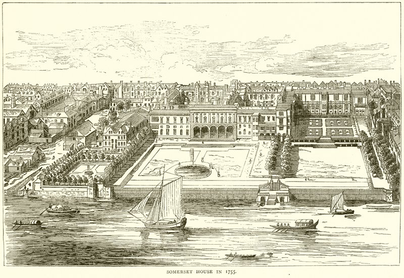 Somerset House i 1755 af English School