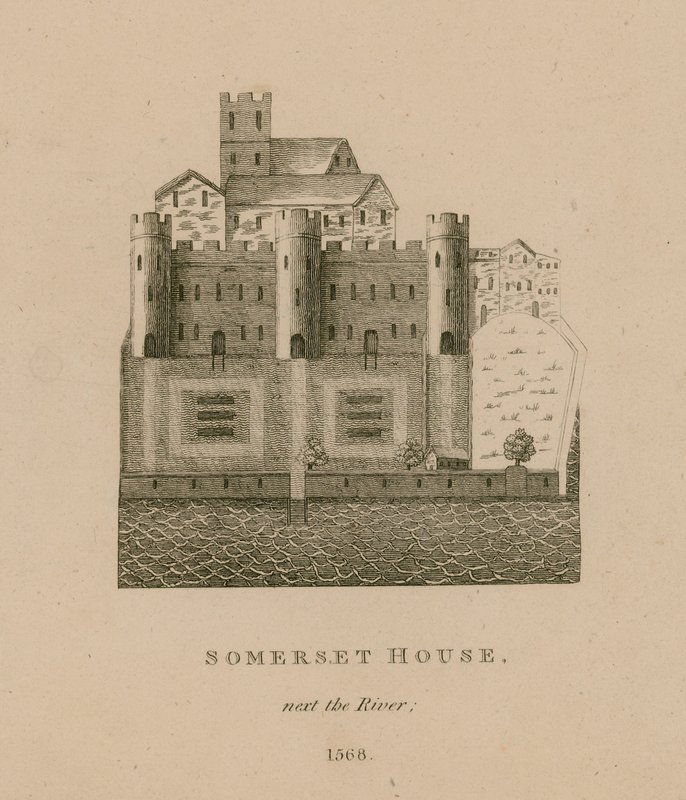 Somerset House, ved siden af floden, 1568 af English School